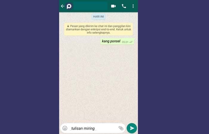 cara membuat tulisan unik di whatsapp